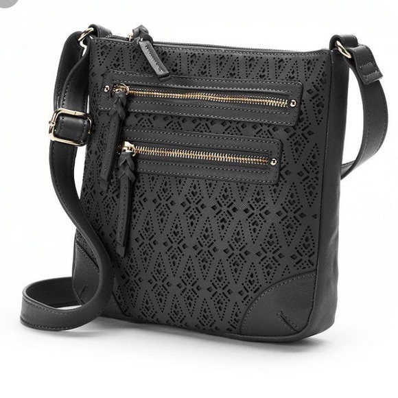 Apt. 9 Handbags - APT 9 Laser Cut Crossbody